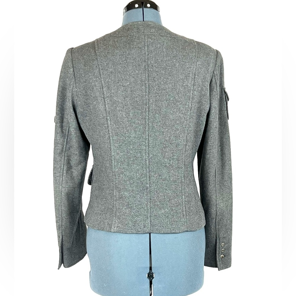 Moda International wool military jacket, pockets 12 170 - Picture 2 of 7